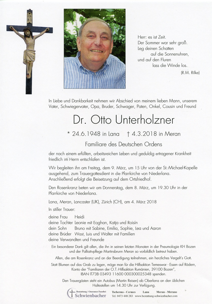 Parte: Dr. Otto Unterholzner 