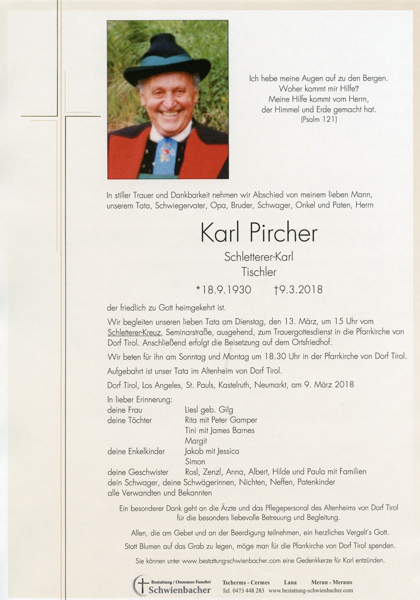 Parte: Karl Pircher 