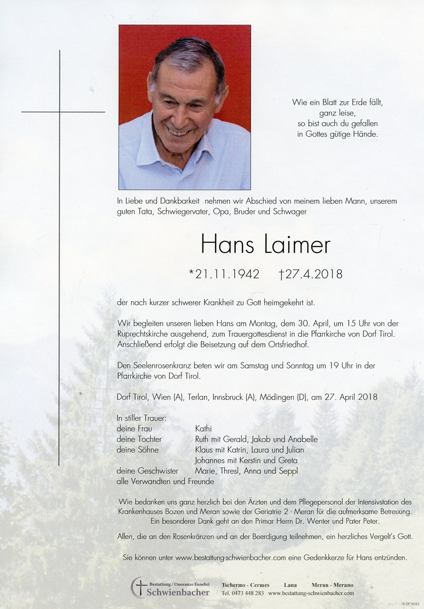 Parte: Hans Laimer 
