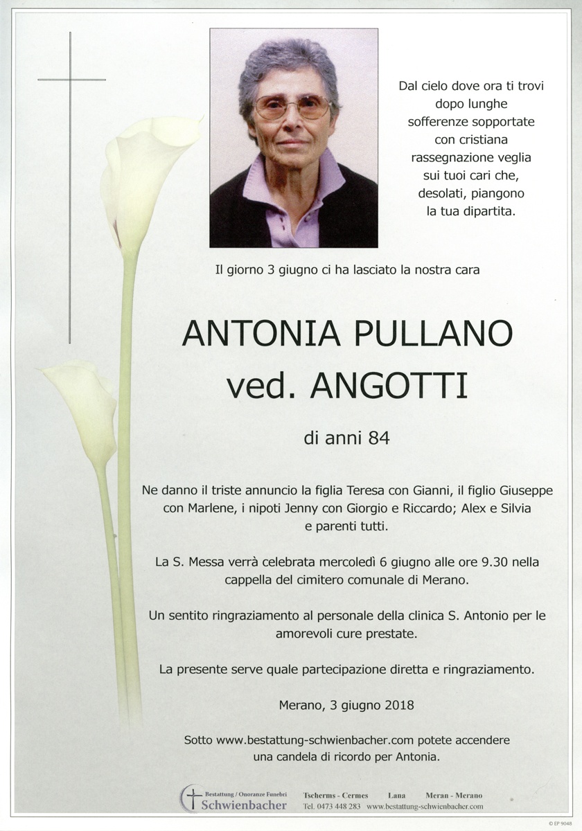 Parte: Antonia Pullano ved. Angotti 