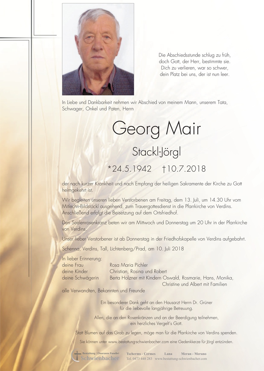 Parte: Georg Mair 