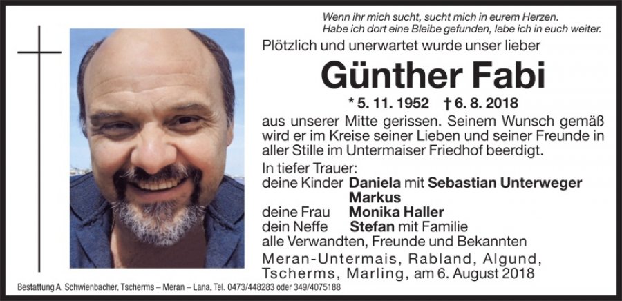 Medien: Günther Fabi