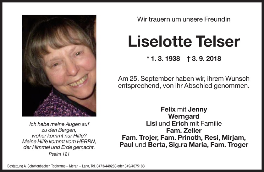 Medien: Liselotte Telser