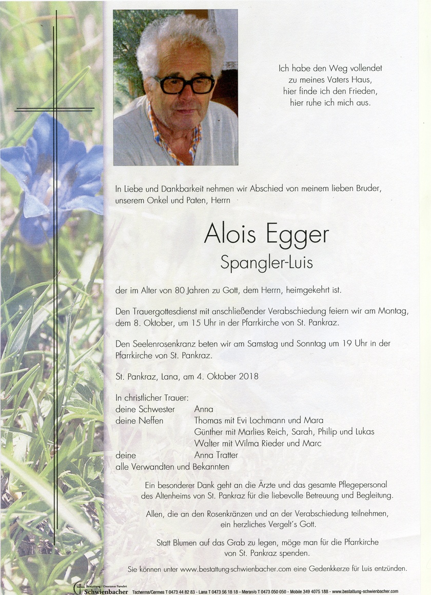 Parte: Alois Egger 