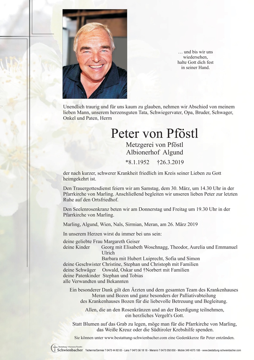 Parte: Peter von Pföstl 