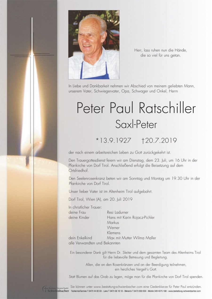 Parte: Peter Paul Ratschiller