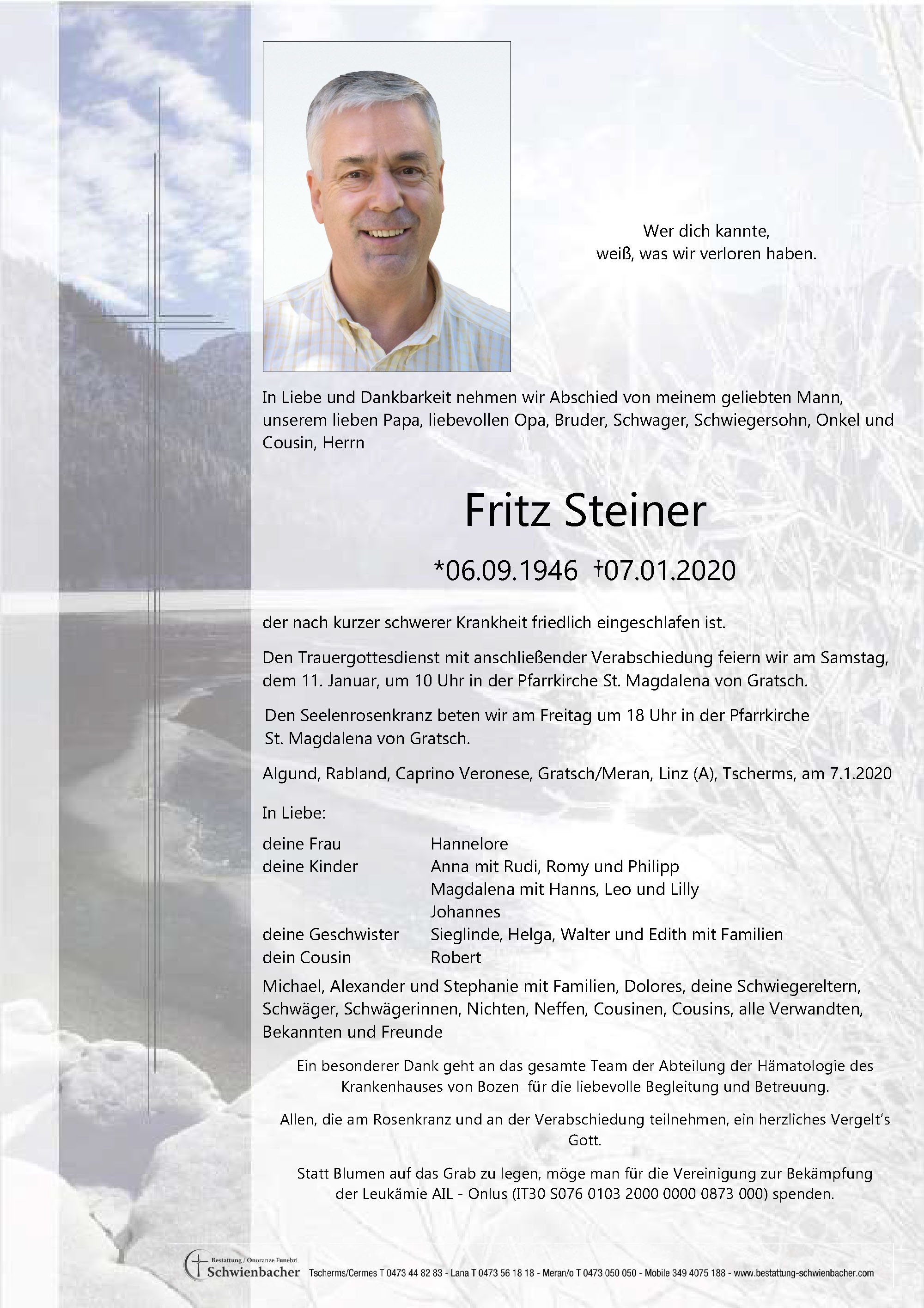Parte: Fritz Steiner 
