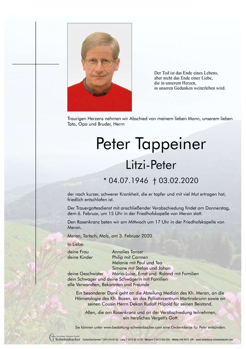 Parte: Peter Tappeiner 