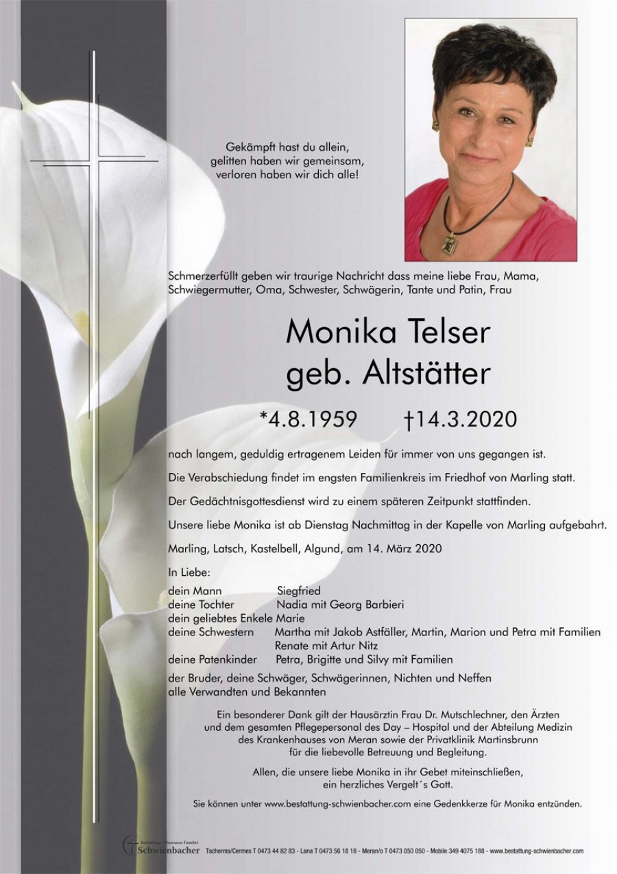 Parte: Monika Telser geb. Altstätter