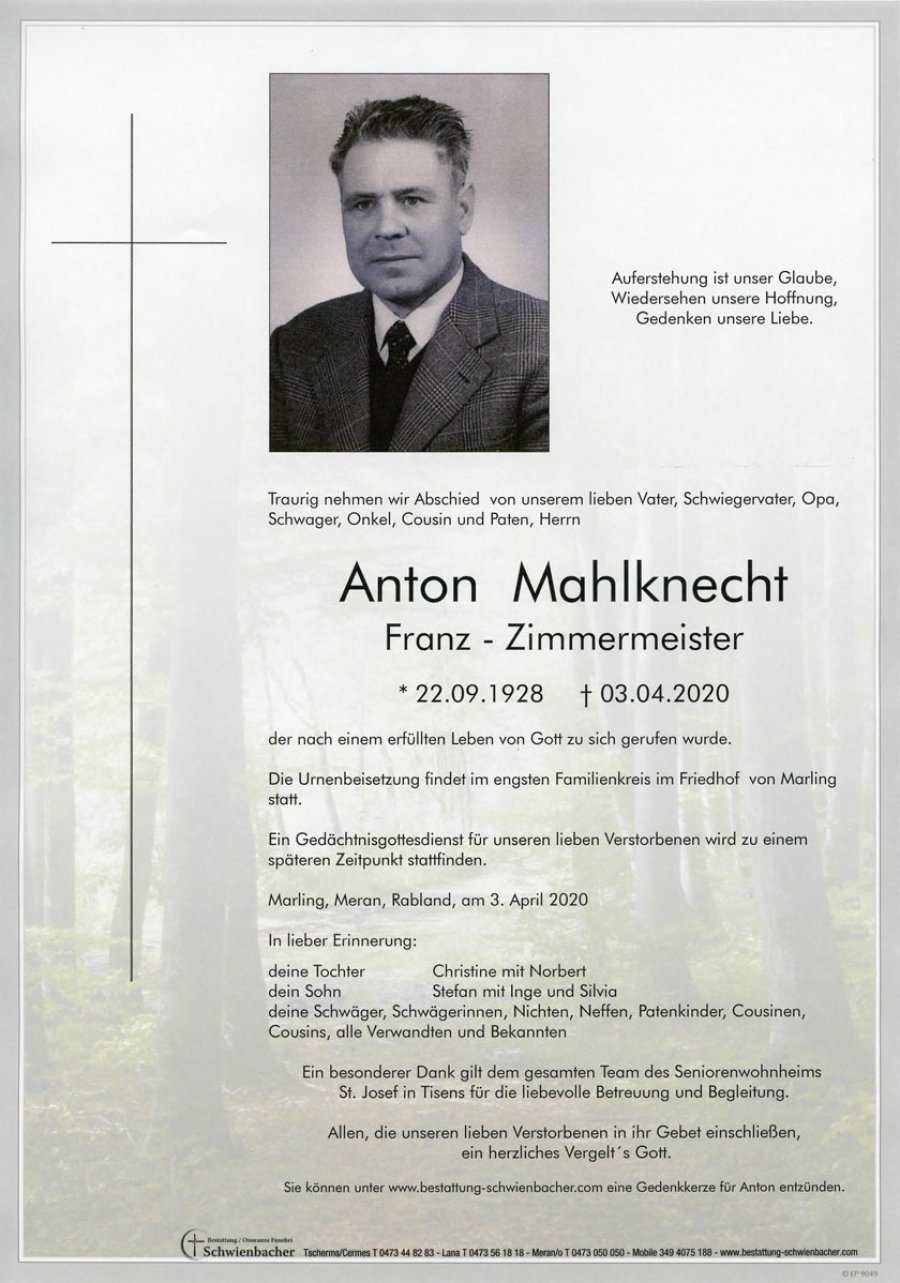 Parte: Anton Mahlknecht