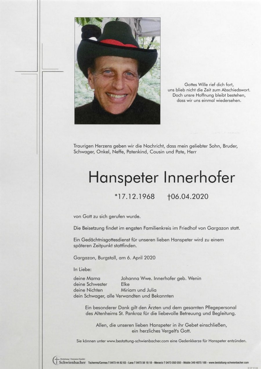 Parte: Hanspeter Innerhofer