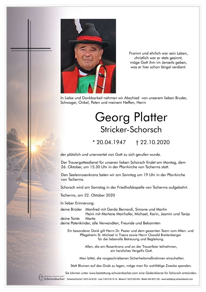 Parte: Georg Platter 