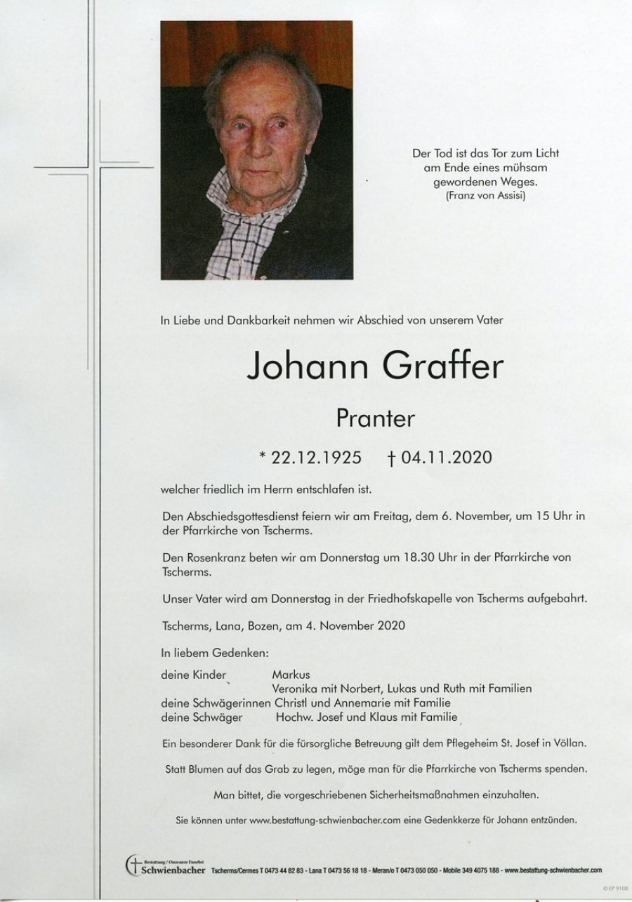 Parte: Johann Graffer
