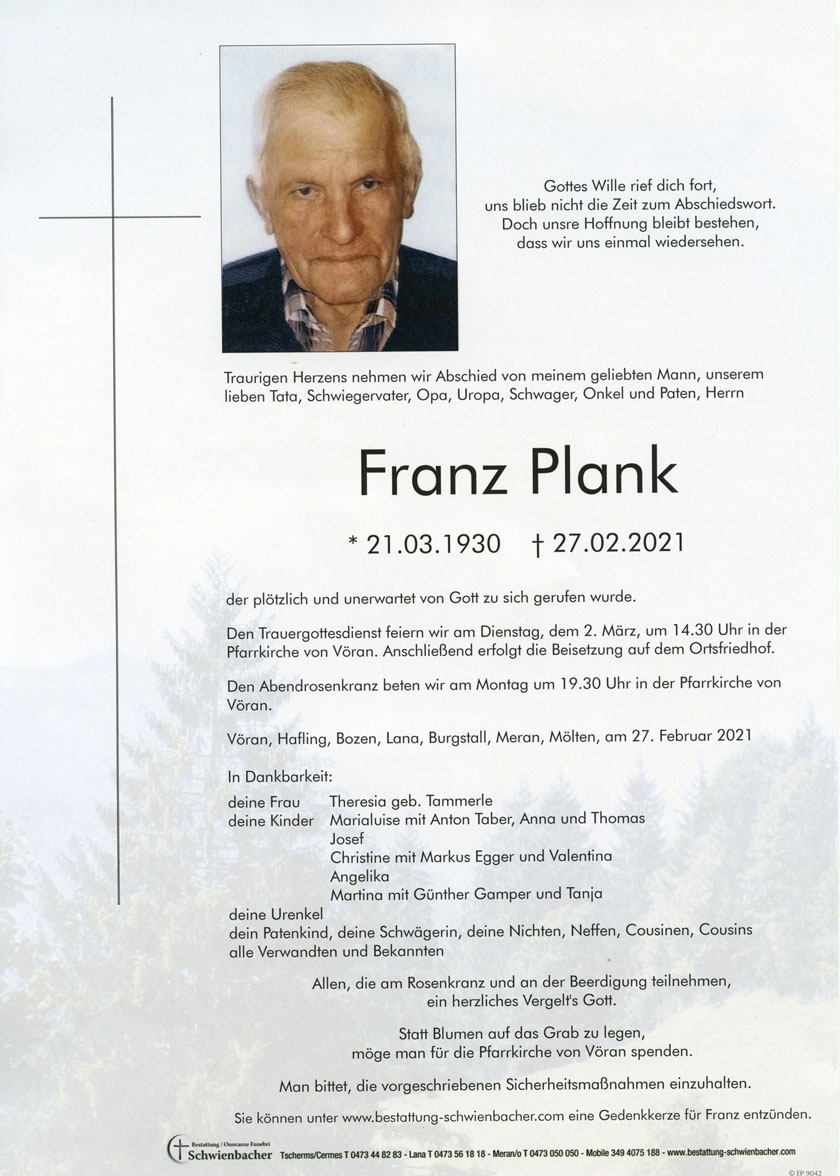 Parte: Franz Plank 