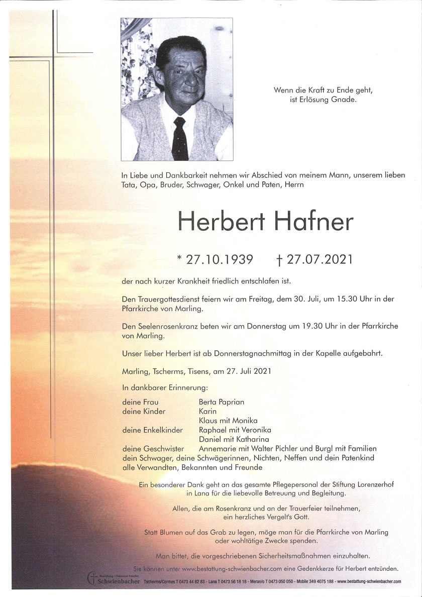 Parte: Herbert Hafner 