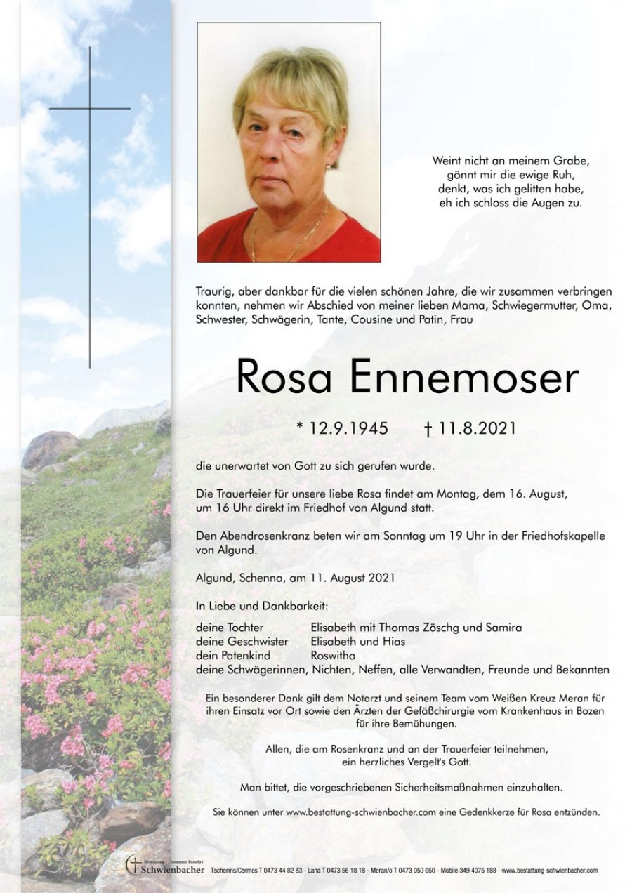Parte: Rosa Ennemoser