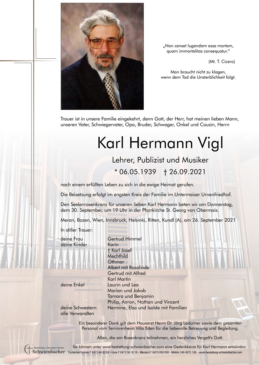 Parte: Karl Hermann Vigl 