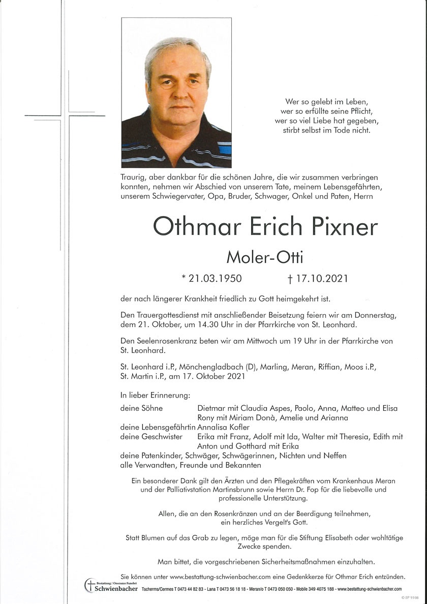 Parte: Othmar Erich Pixner 