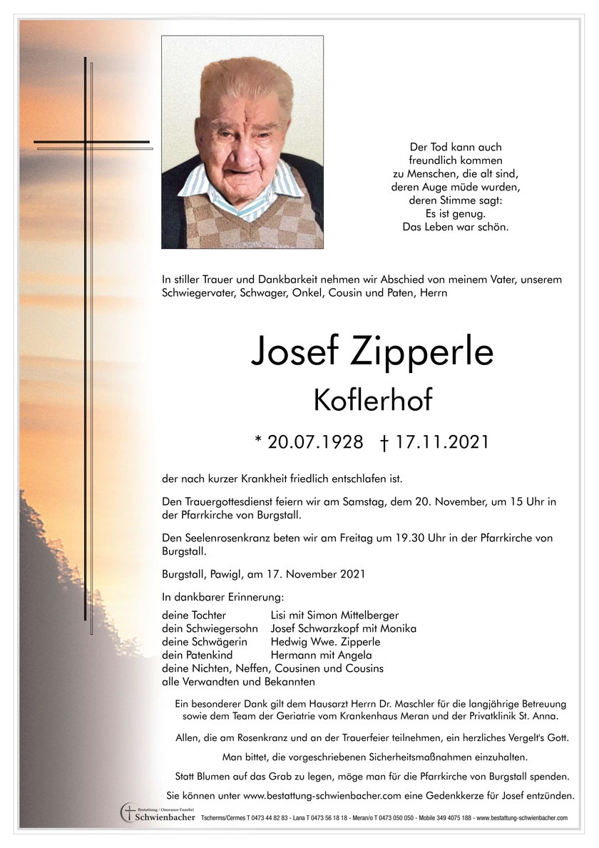 Parte: Josef  Zipperle 