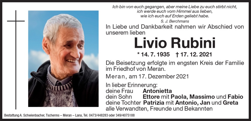 Medien: Livio Rubini