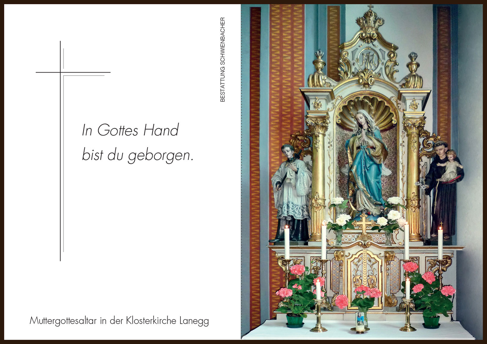 Sterbebild: Sr. Maria Assunta, Rosa Innerhofer OT