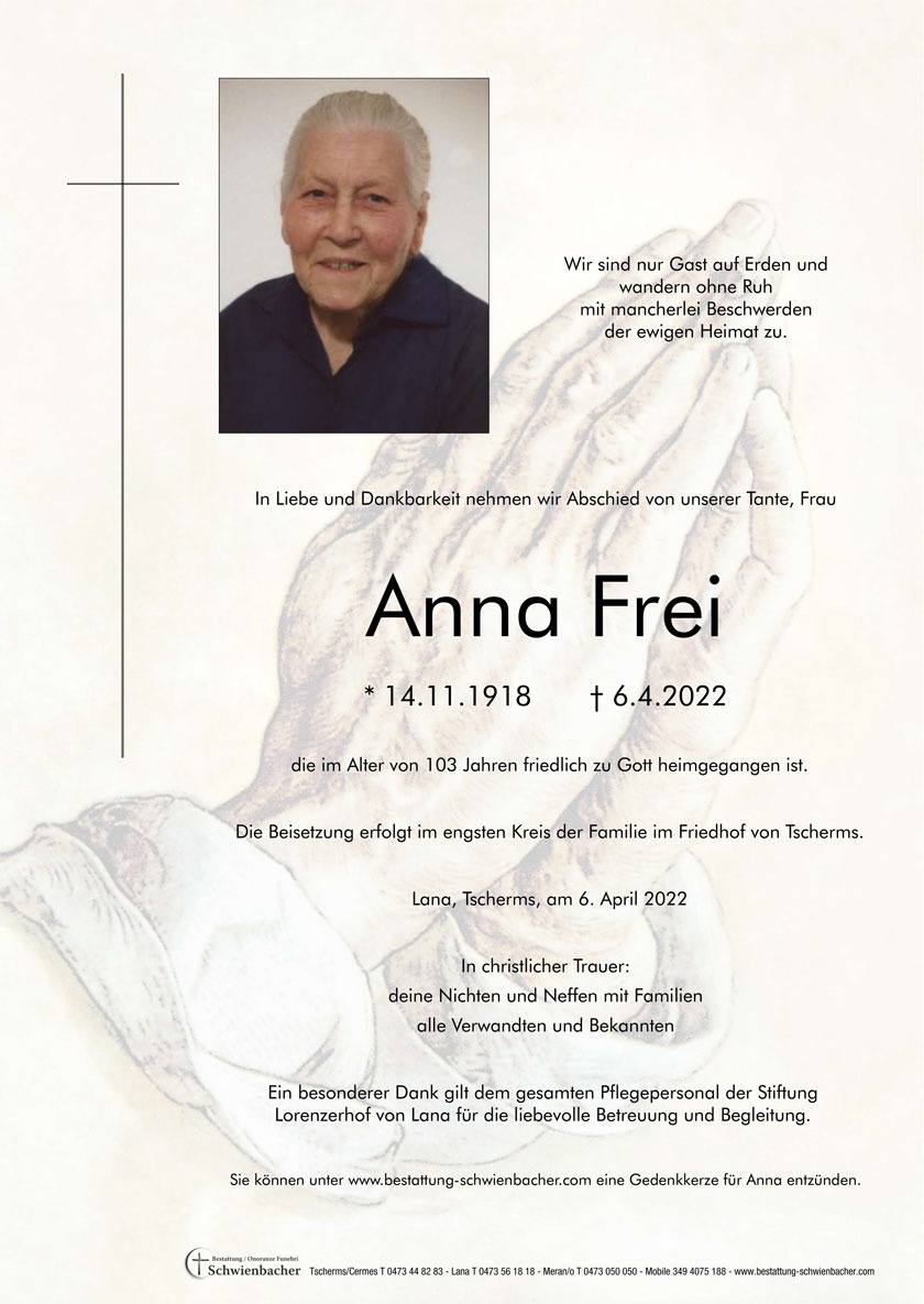 Parte: Anna Frei 
