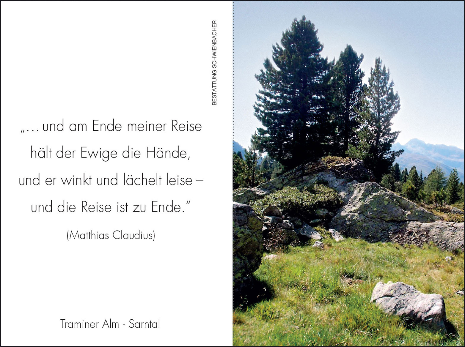 Sterbebild: Melanie Bonmassar geb. Campestrini