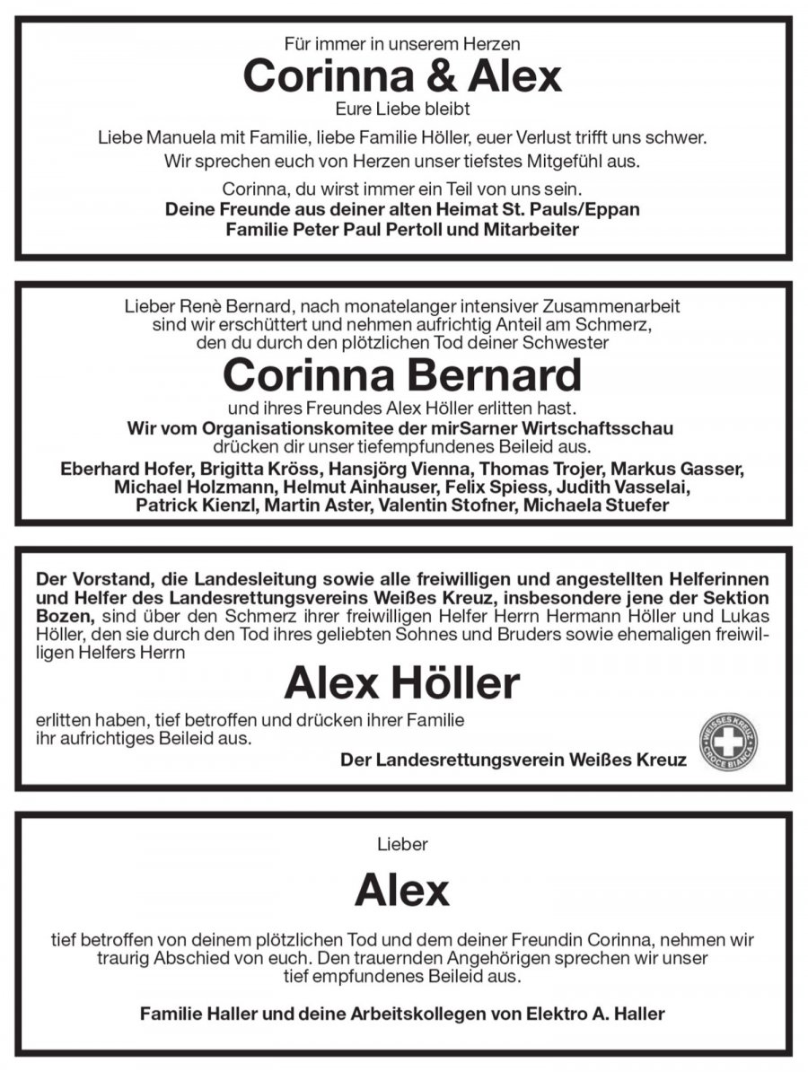 Medien: Corinna Bernard Alex Höller