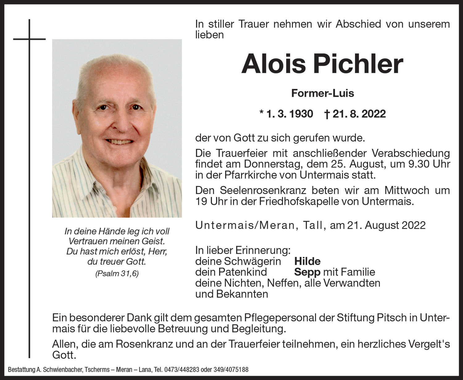 Medien: Alois Pichler