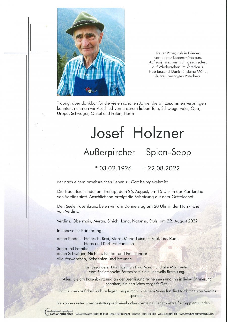 Parte: Josef Holzner