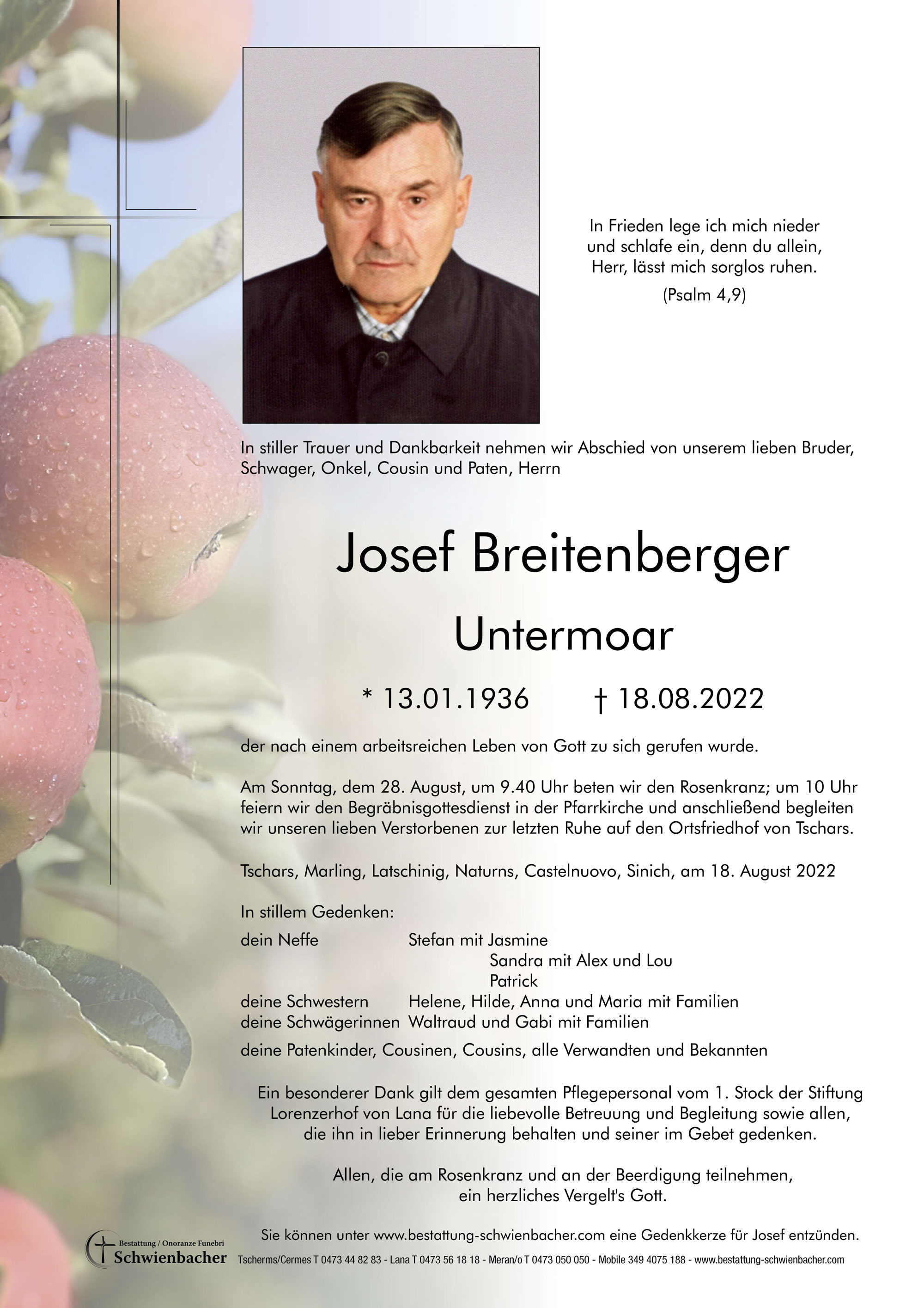 Parte: Josef Breitenberger 