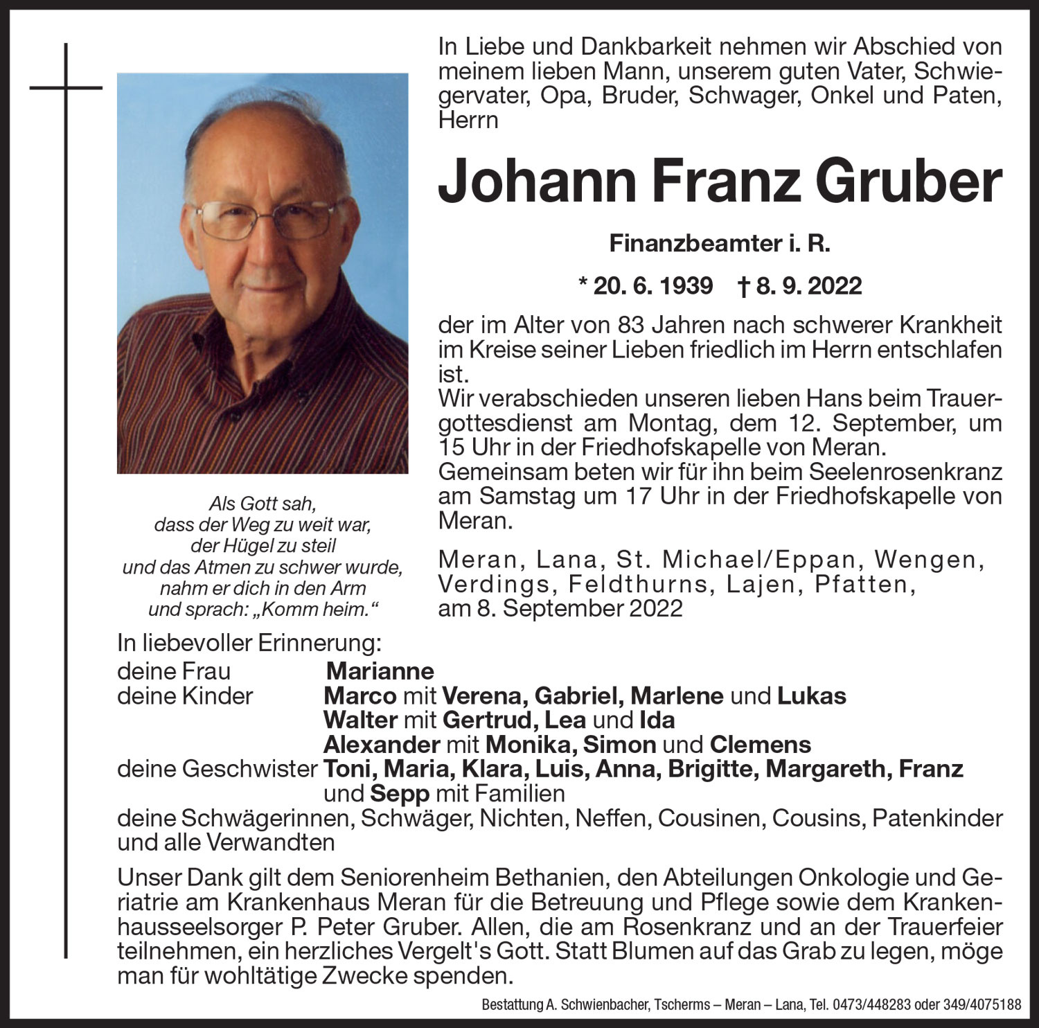 Medien: Johann Franz Gruber