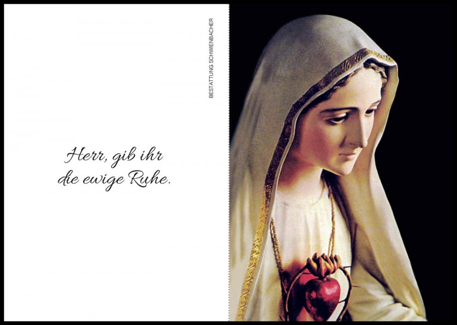 Sterbebild: Maria Theresia Kneissl