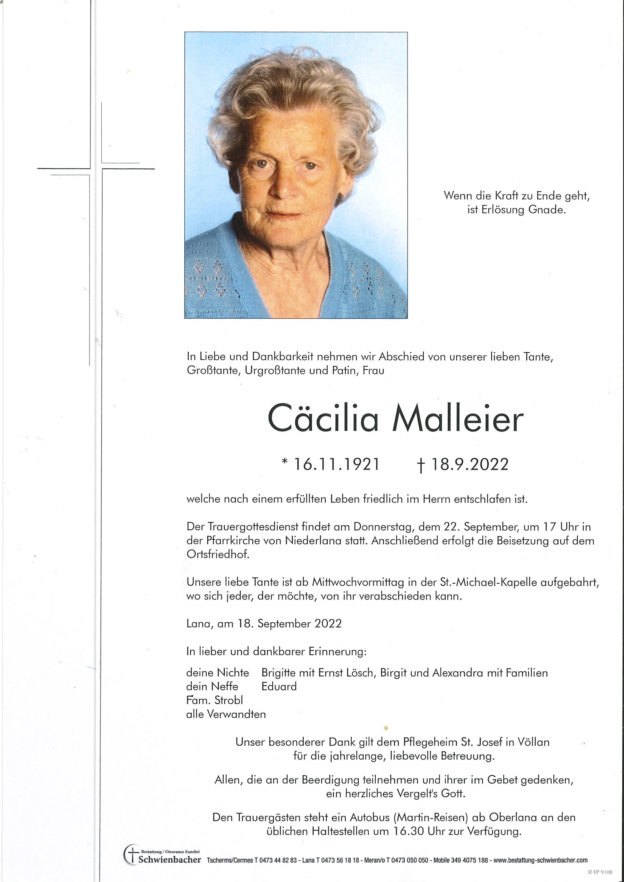Parte: Cäcilia Malleier 