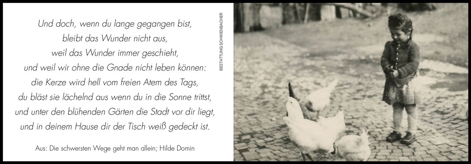 Sterbebild: Rosmary Tröbinger geb. Carli