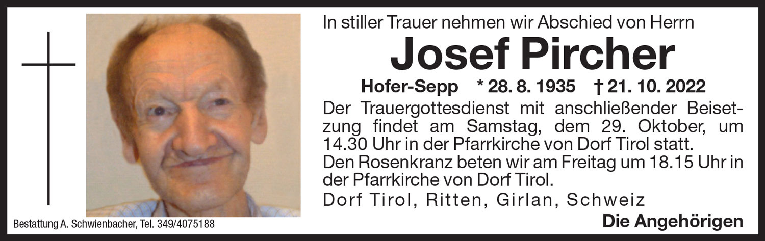 Medien: Josef Pircher
