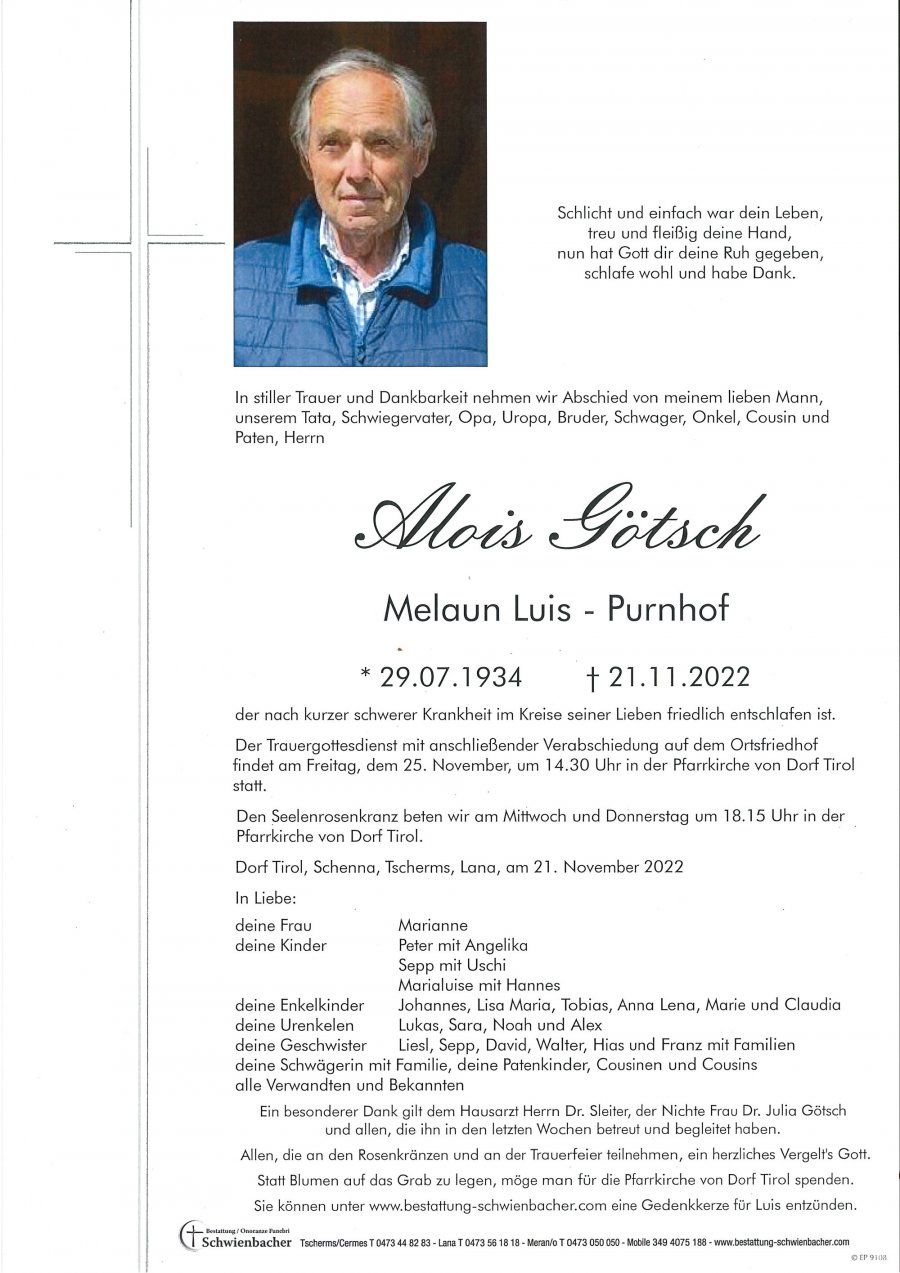 Parte: Alois Götsch