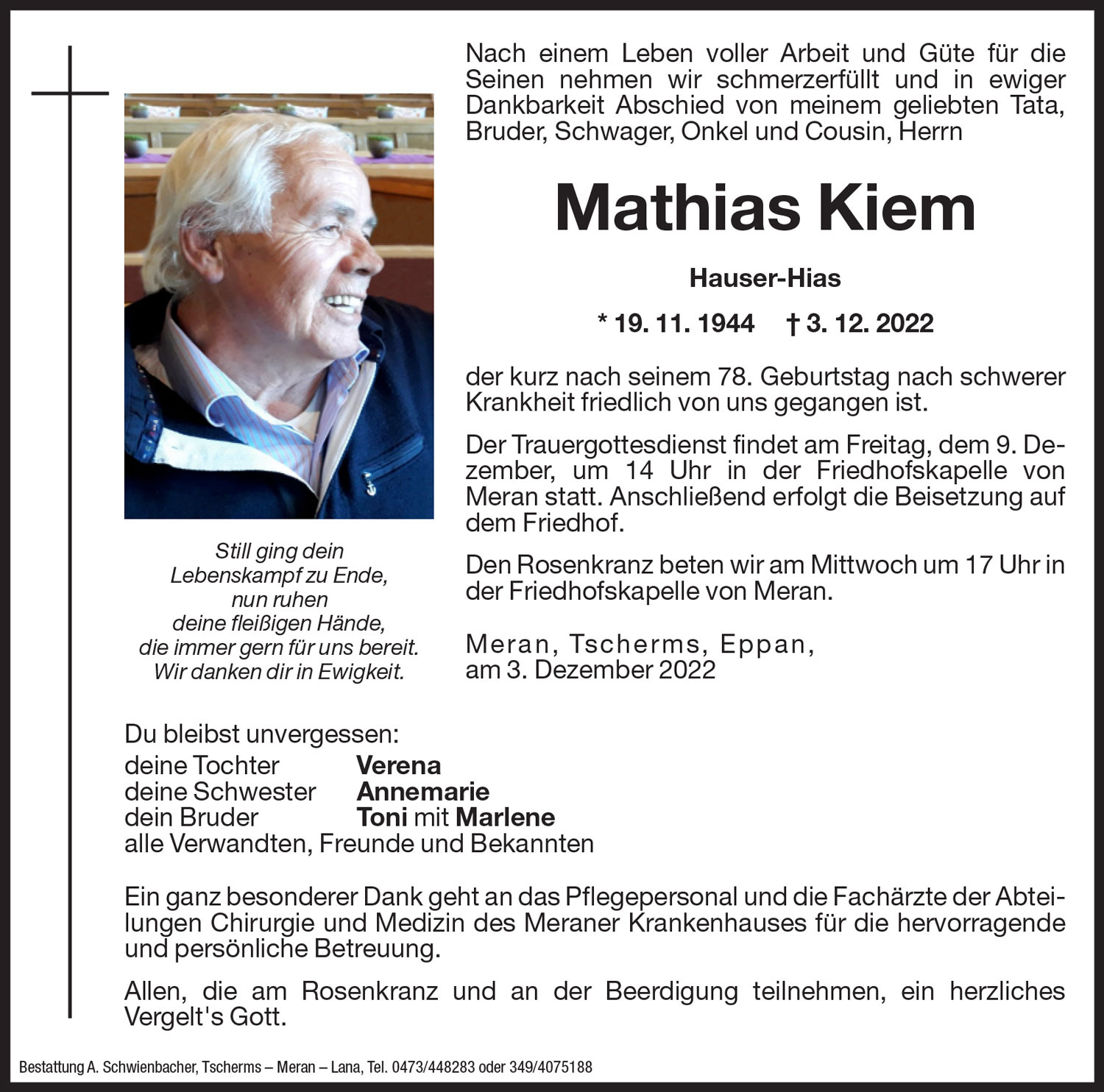Medien: Mathias Kiem