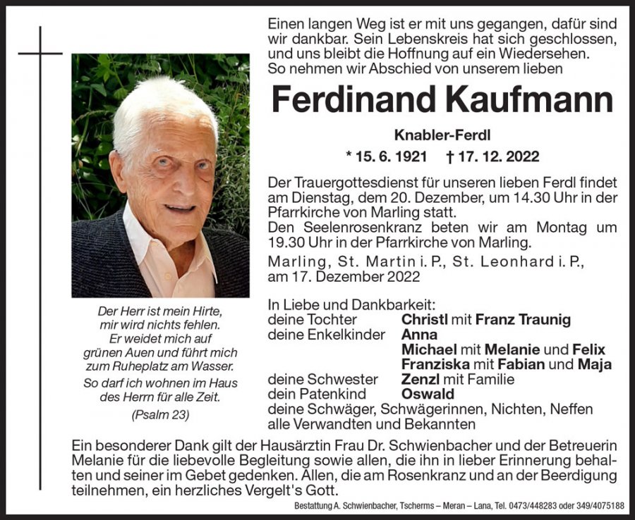 Medien: Ferdinand Kaufmann