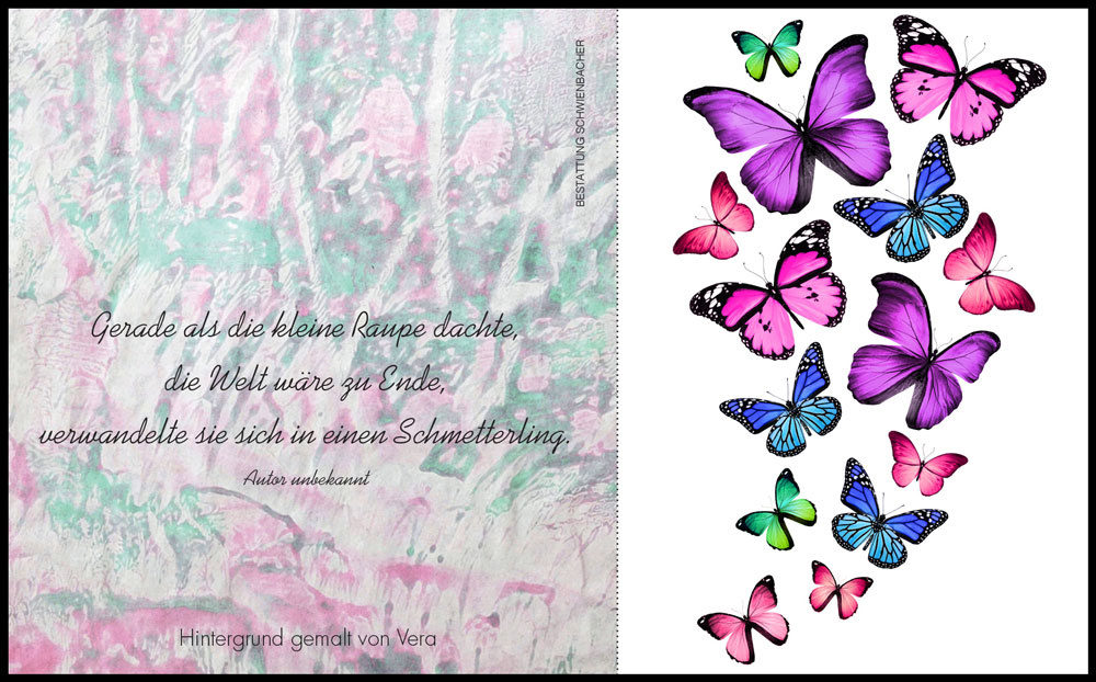 Sterbebild: Vera Stuppner