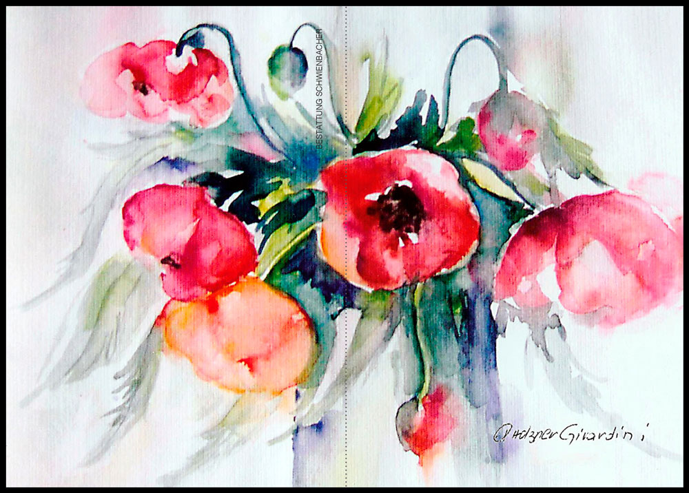 Sterbebild: Annelies Girardini geb. Holzner