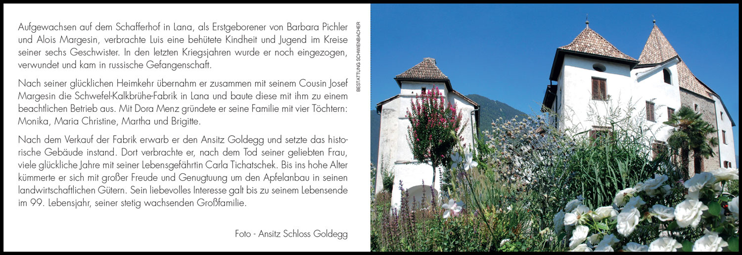 Sterbebild: Alois Margesin