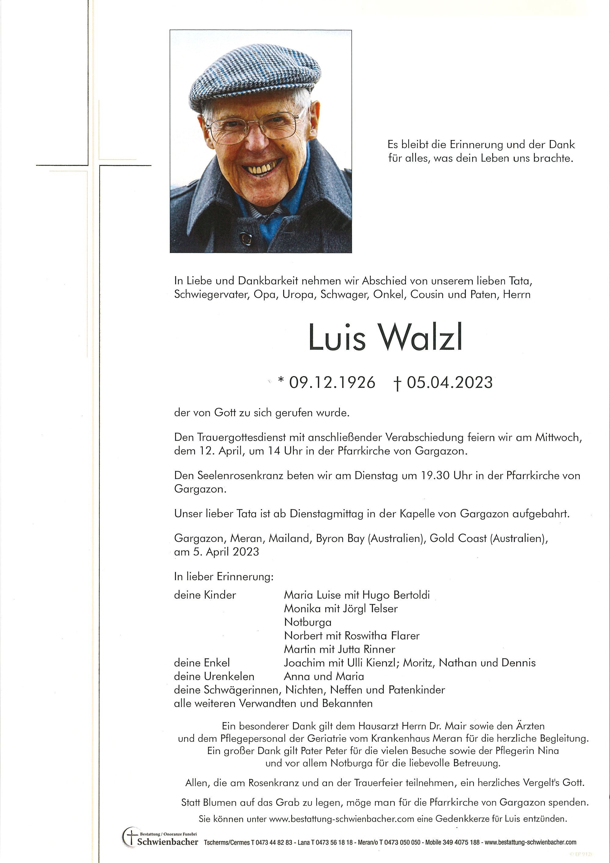 Parte: Luis Walzl 