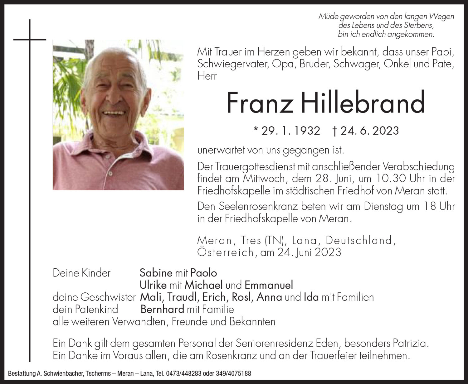 Medien: Franz Hillebrand