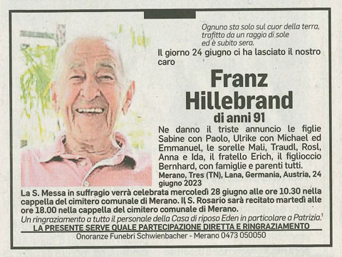 Medien: Franz Hillebrand