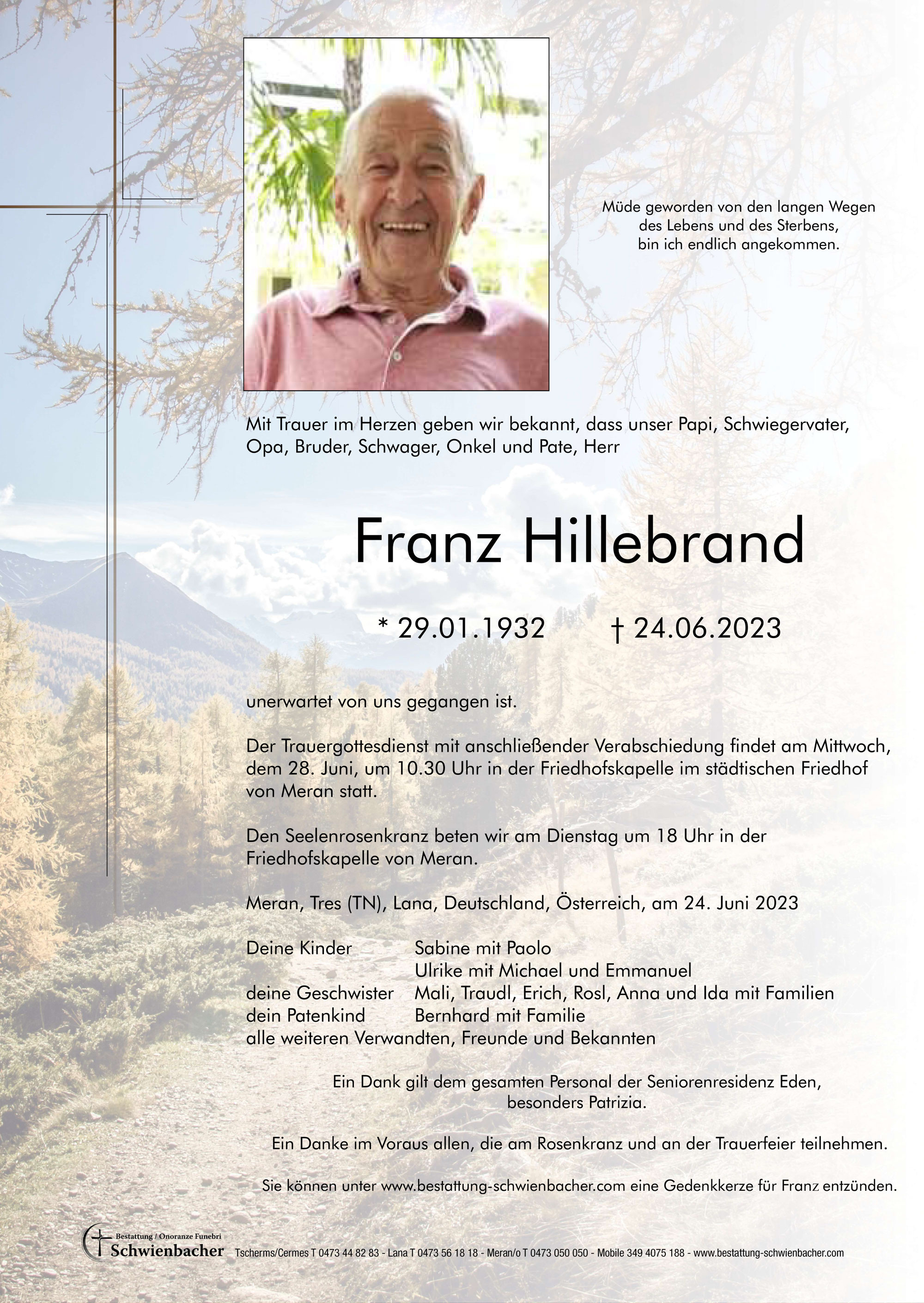 Parte: Franz Hillebrand 