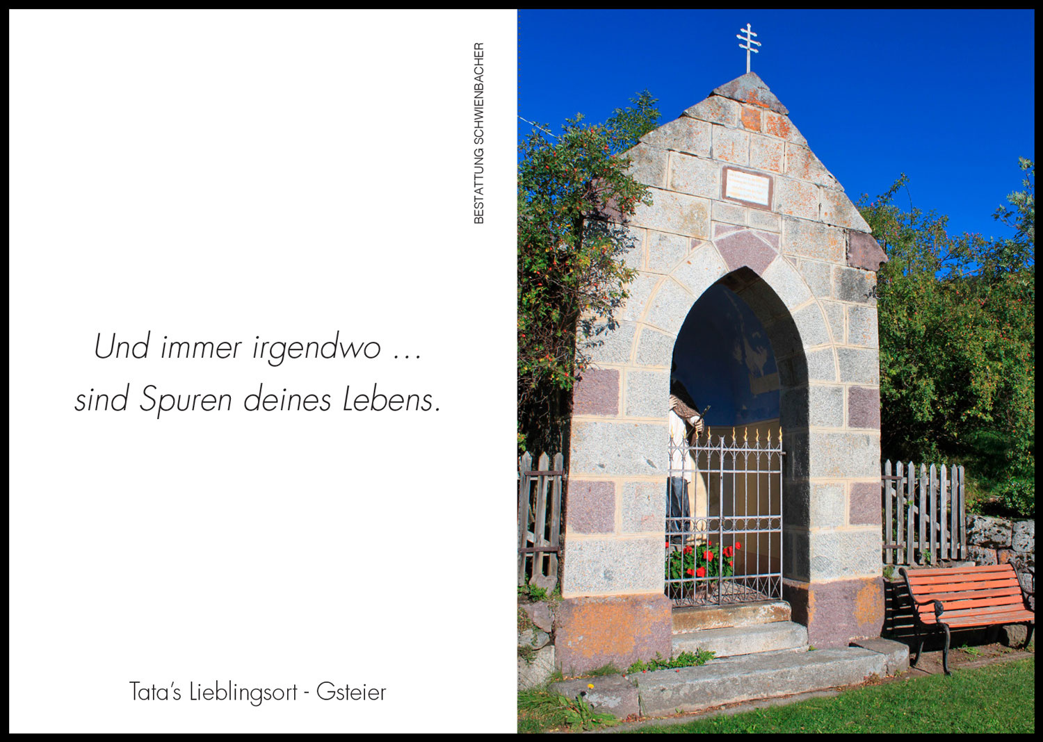 Sterbebild: Walter Pföstl