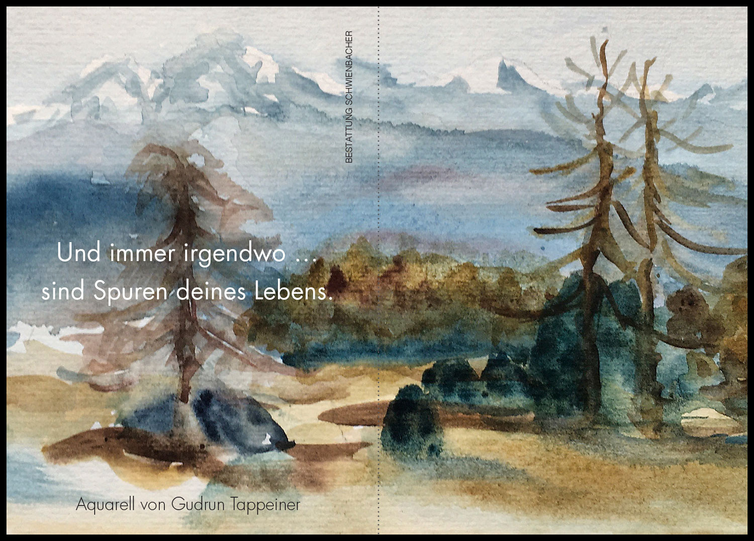 Sterbebild: Dr. Gudrun Tappeiner