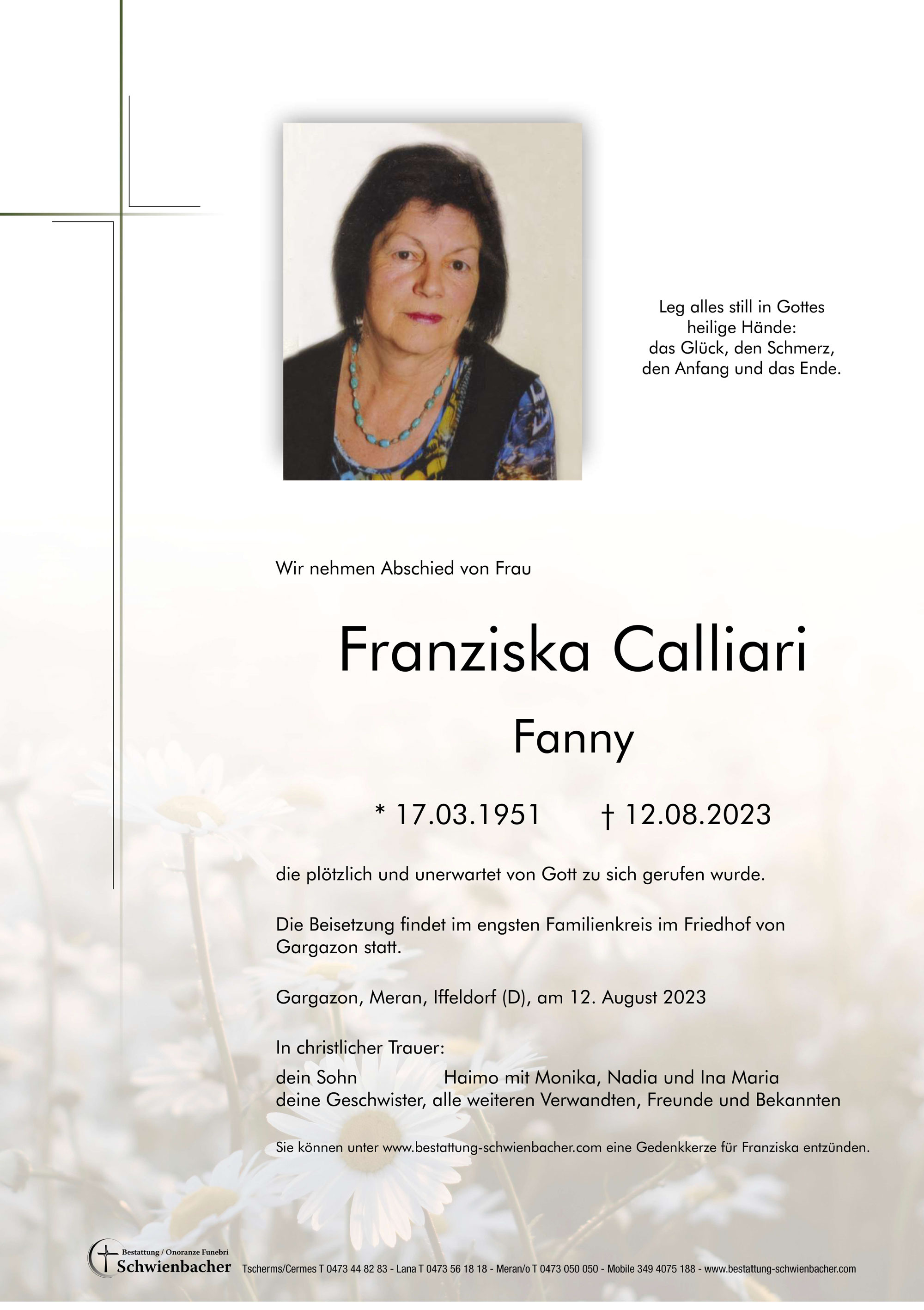 Parte: Franziska Calliari