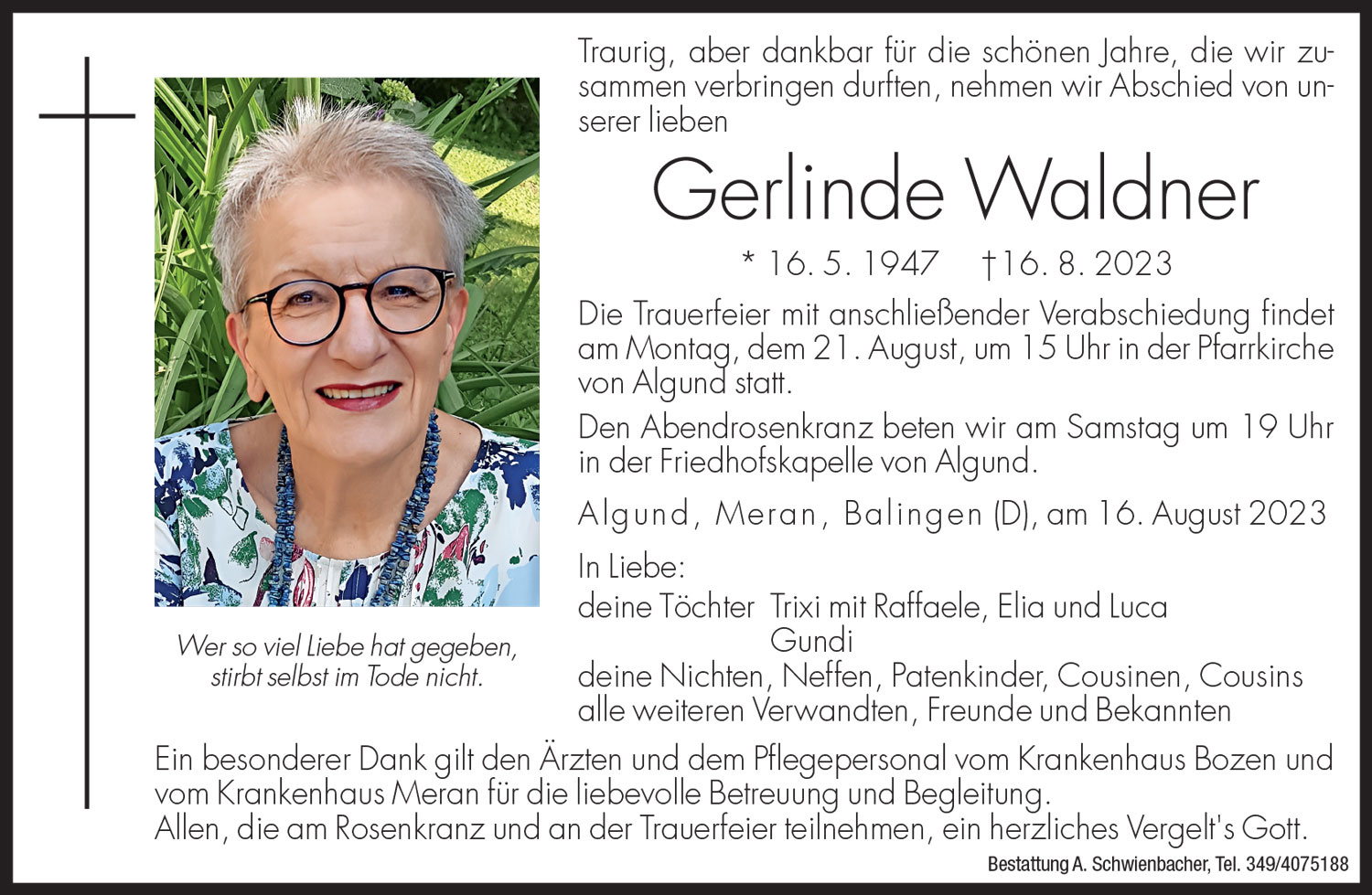 Medien: Gerlinde Waldner